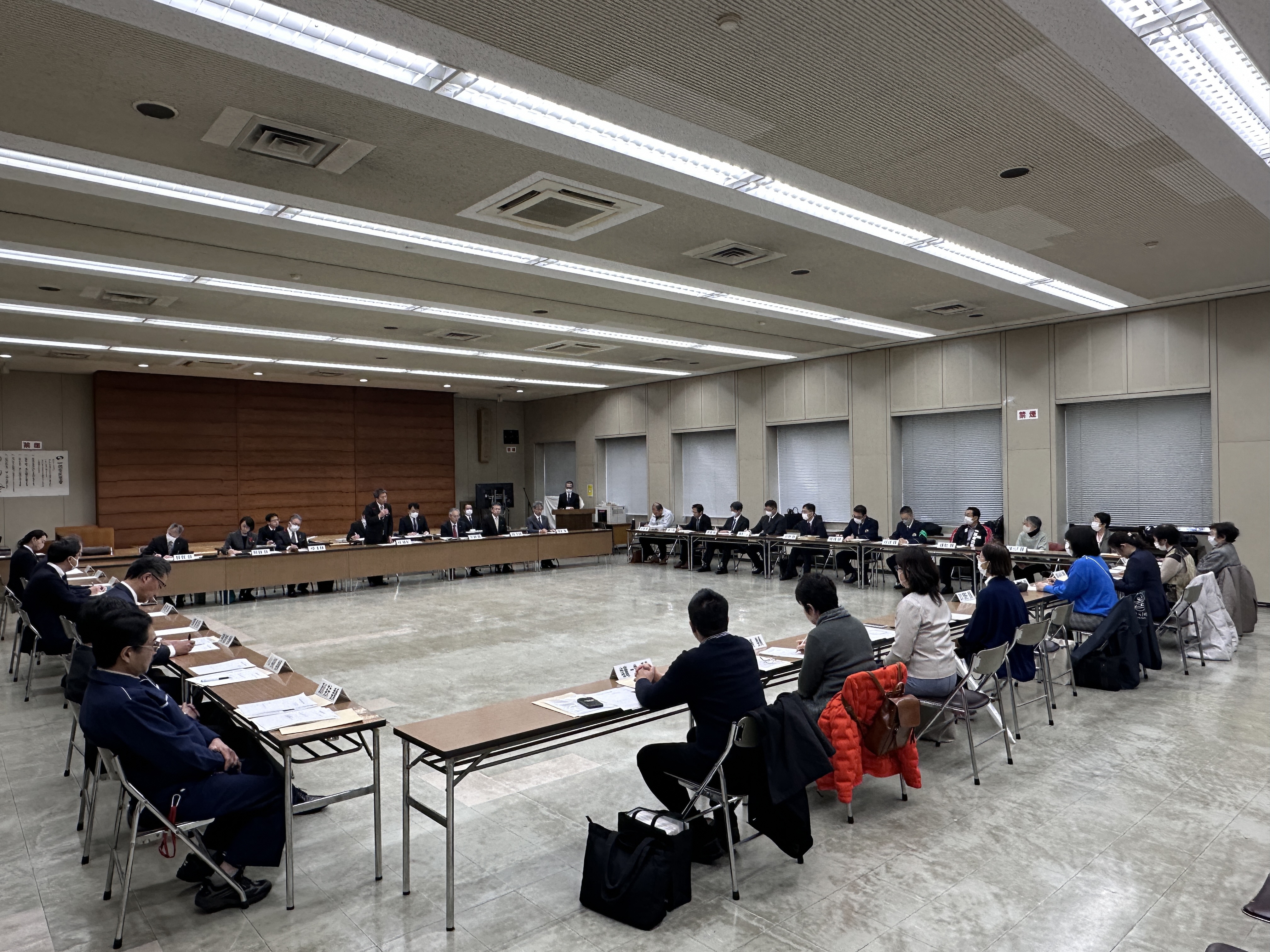 一関市防災会議の様子