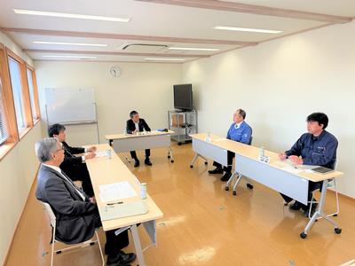 地域内事業者との懇談の様子