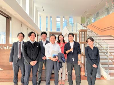 地域内の企業、個人事業主の方との懇談の様子