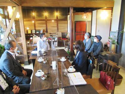 みはらしカフェtentオーナーとの懇談