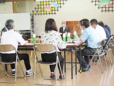 室根まちづくり協議会との懇談の様子2