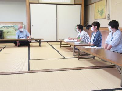 市民センター職員との懇談の様子