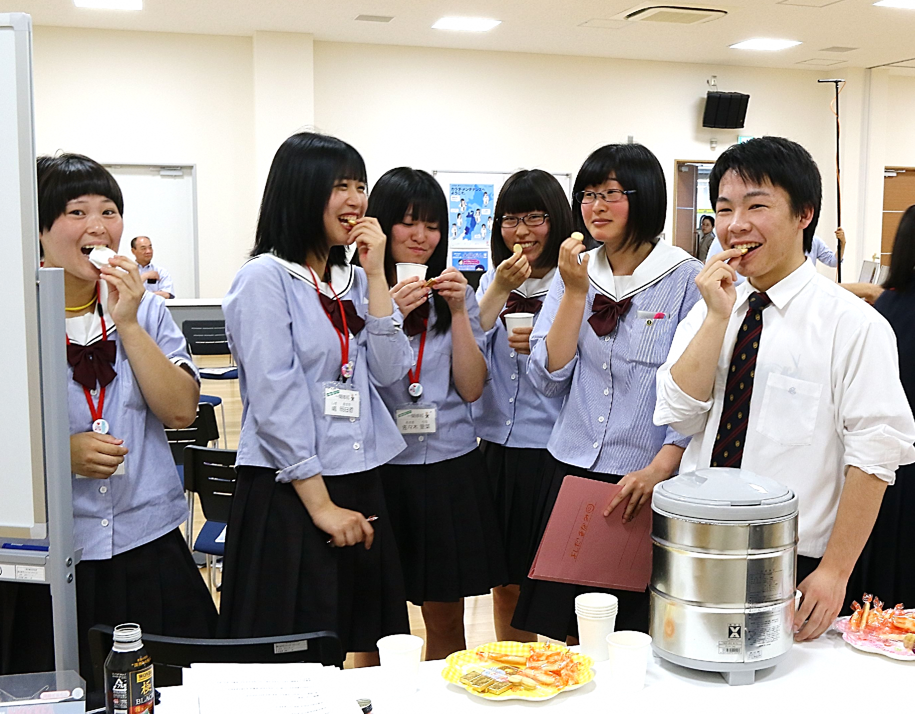 学生たちの休憩中