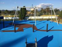 カンガルーの絵柄が描かれた柔らかい地面