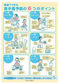 家庭でできる食中毒予防の6つのポイント