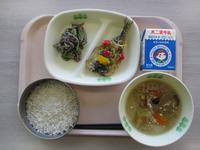 西部学校給食センターの和食給食写真